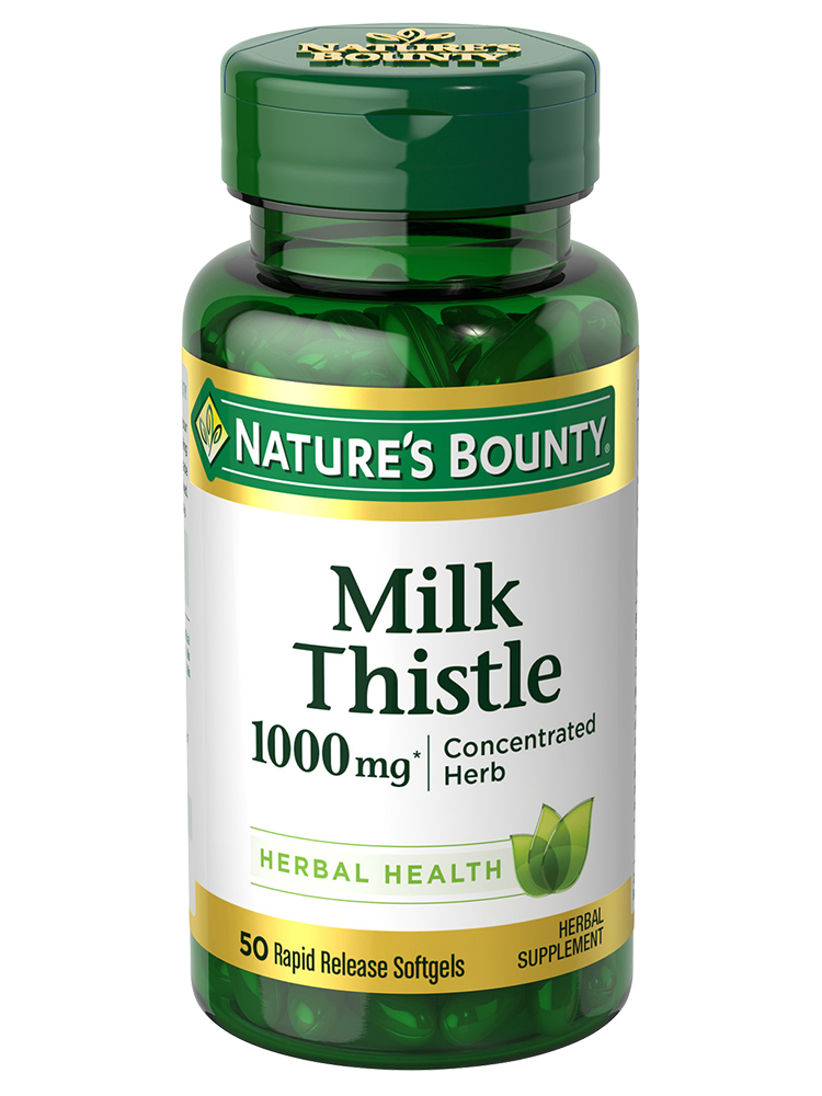 Nature's Bounty Milk Thistle 1000 mg Softgels